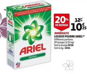 Auchan Ariel lessive poudre offre