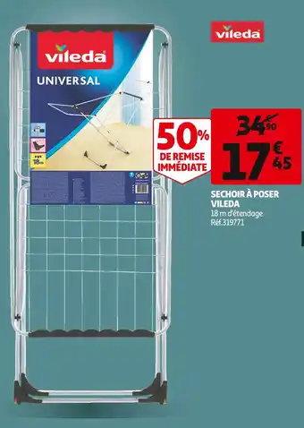 Auchan Vileda séchoir tour offre