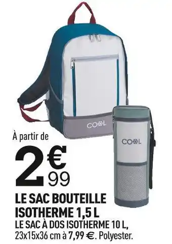 Centrakor Le sac bouteille isotherme 1,5 l offre