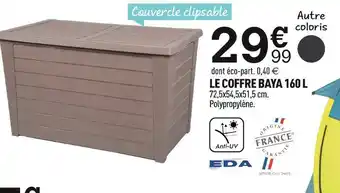 Centrakor Le coffre baya 160 l offre