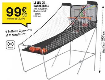 Centrakor Le jeu de basketball offre