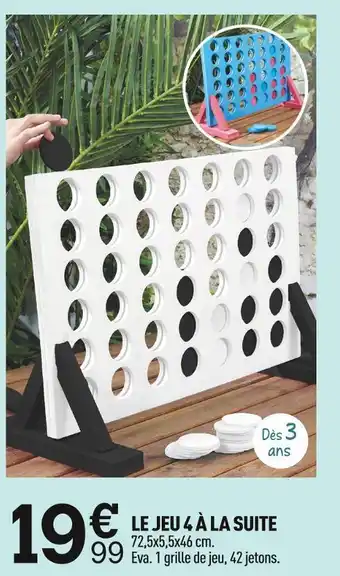 Centrakor Le jeu 4 à la suite offre