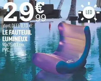 Centrakor Le fauteuil lumineux offre