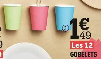 Centrakor Les 12 gobelets offre