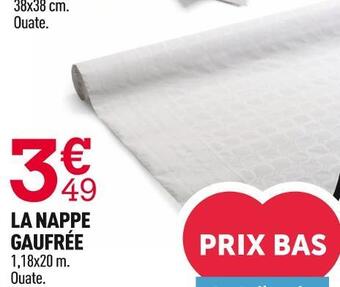 Centrakor La nappe gaufrée offre