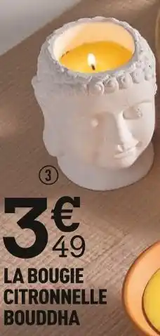 Centrakor La bougie citronnelle bouddha offre