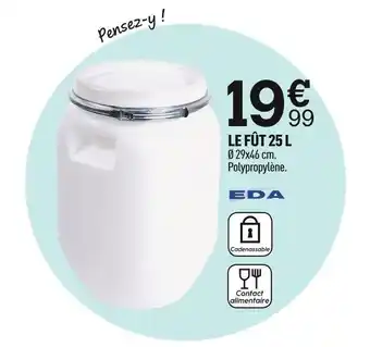 Centrakor Eda le fût 25 l offre