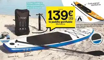 Le paddle gonflable