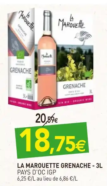 naturéO La marouette grenache pays d'oc igp offre