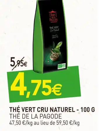 Thé de la pagode thé vert cru naturel
