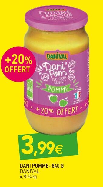 naturéO Danival dani pomme offre