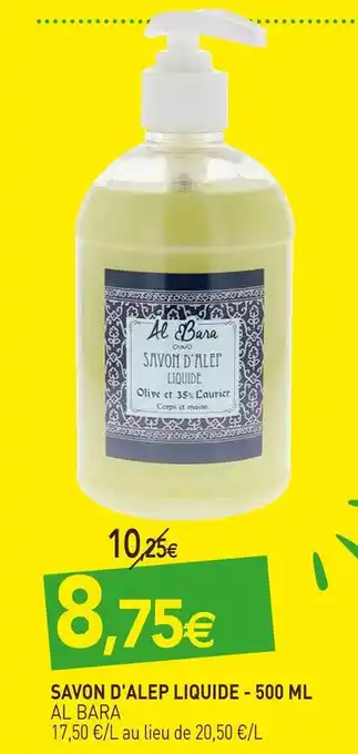 naturéO Al bara savon d'alep liquide offre