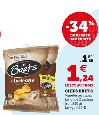 Super U Bret's chips offre