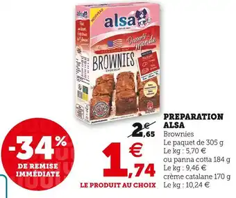 Super U Alsa preparation offre