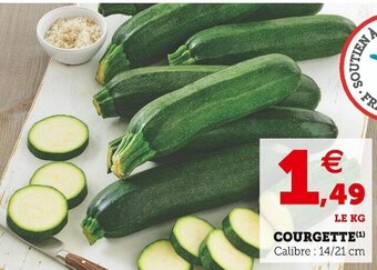 Super U Courgette offre