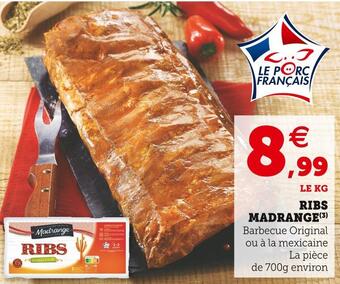 Super U Madrange ribs offre