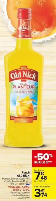 Carrefour Market Old nick punch offre