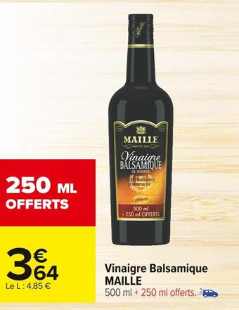 Carrefour Market Maille vinaigre balsamique offre
