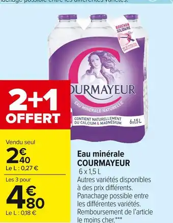 Carrefour Market Courmayeur eau minérale offre