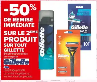 Carrefour Market Gillette bon plan sur tout gillette offre