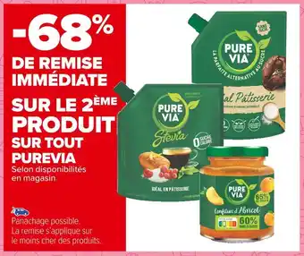 Carrefour Market Pure via bon plan sur tout purevia offre