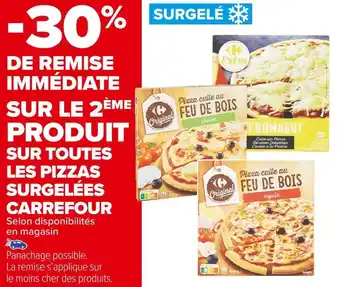 Carrefour Market Carrefour bon plan sur toutes les pizzas surgelées de la marque carrefour offre