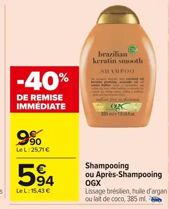 Ogx shampooing ou après-shampooing
