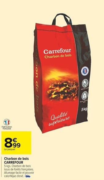 Carrefour Market Carrefour charbon de bois offre