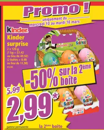 Norma Kinder Suprise offre