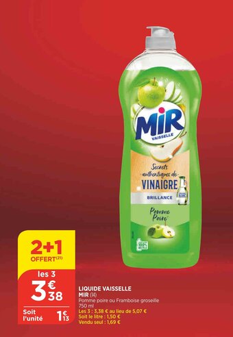 Bi1 Liquide vaisselle mir offre