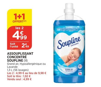 Bi1 Assouplissant concentré soupline offre