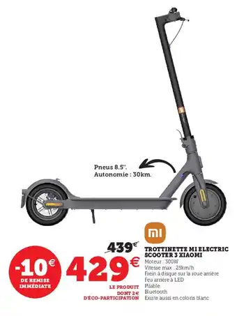 Hyper U MI trottinette mi electric scooter 3 xiaomi offre