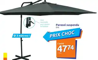 Action Parasol suspendu offre