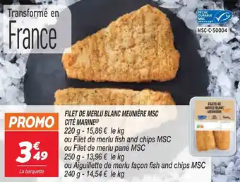 Netto Filet de merlu blanc meunière MSC cité marine offre