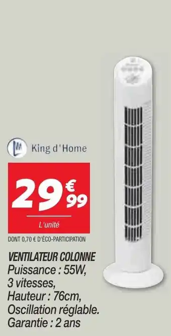 Netto Ventilateur colonne offre
