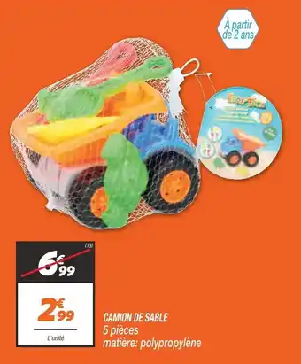 Camion de sable