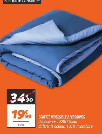 Netto Couette réversible 2 personnes offre