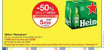 Monoprix Bière Heineken offre