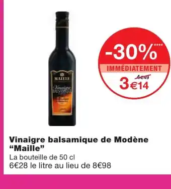 Monoprix Vinaigre Balsamique de Modène Maille offre