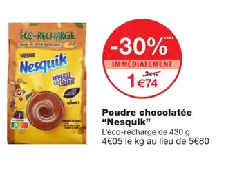 Monoprix Poudre Chocolatée Nesquik offre