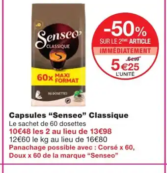 Capsules Senseo Classique