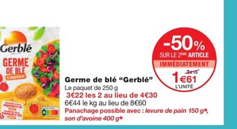 Monoprix Germe de Blé Gerblé offre