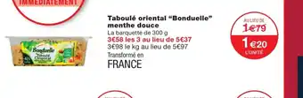 Monoprix Taboulé Oriental Bonduelle Menthe Douce offre
