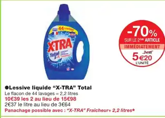Monoprix Lessive Liquide X-Tra Total offre