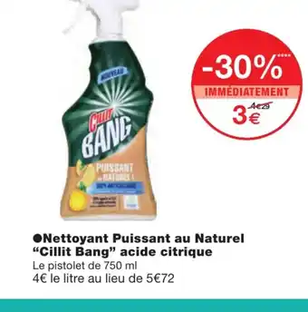 Nettoyant Puissant Au Naturel Cillit Bang Acide Citrique