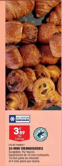 ALDI 24 Mini Viennoiseries Lys De France offre