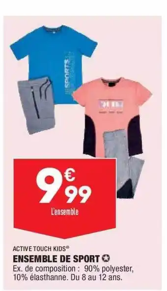 ALDI Ensemble De Sport Active Touch Kids offre