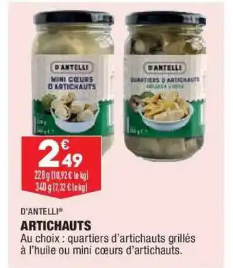 ALDI Artichauts D'antelli offre