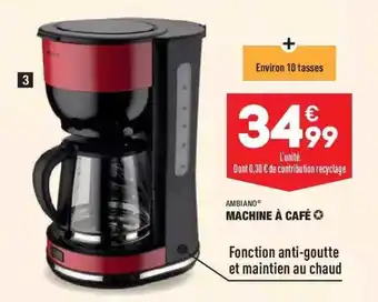 ALDI Machine à Café Ambiano offre