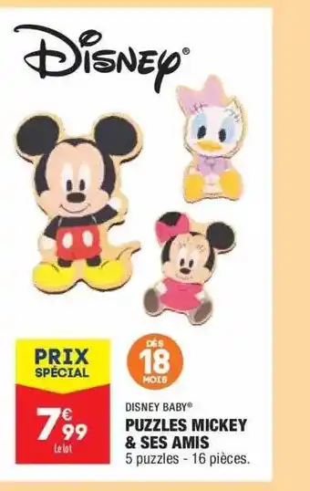 ALDI Puzzles Micken & Ses Amis Disney Baby offre